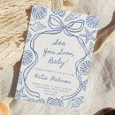 Search for beachy baby shower invitations Sea you soon baby