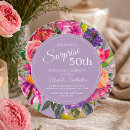 Search for circular invitations Watercolor flowers