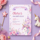 Search for unicorn 4th birthday invitations For kids