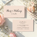 Search for beige business cards Makeup artist hair stylist