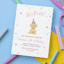 Search for puppy birthday invitations Modern