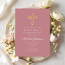 Search for pink religious invitations Girl