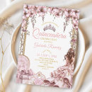 Search for blush and gold invitations Mis quince anos