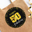 Search for black glitter stickers 50 and fabulous