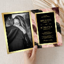 Search for black marble wedding invitations Geode gemstone