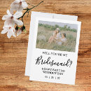 Search for photo bridesmaid cards Modern minimalist