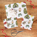 Search for the happy campers wrapping paper Nature