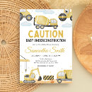 Search for construction site invitations Baby under construction