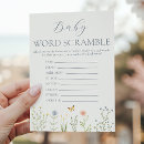 Search for baby shower word scramble Floral