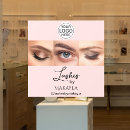 Search for eyelash business signs Makeup studio window cling