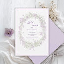 Search for purple bridal shower invitations Vintage