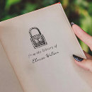 Search for book rubber stamps Hand drawn