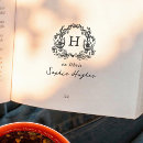 Search for floral rubber stamps Ex libris