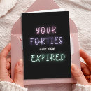 Search for unique 50th birthday cards Typography