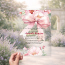 Search for clear bridal shower invitations Elegant
