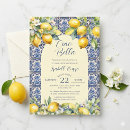 Search for italian lemons invitations Watercolor lemon
