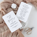 Search for elegant wedding programs Ceremony