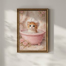 Search for bubble bath art Cat