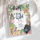 Search for four ever wild birthday invitations Calling all party animals