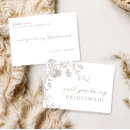 Search for elegant bridesmaid cards Stylish trendy typography