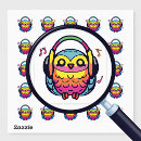 Search for funny owl stickers Music