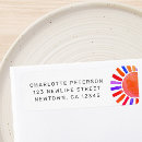 Search for boy and girl return address labels Watercolor