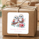 Search for owl wedding stickers Rustic
