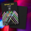 Search for neon colors invitations Laser tag