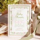 Search for garden baby shower invitations Cottagecore