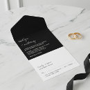 Search for all white wedding invitations Minimalistic