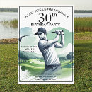 Search for golfer birthday invitations Hole in one