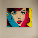 Search for pop canvas prints Blue
