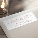 Search for inexpensive return address labels Minimalist typography
