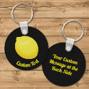 Search for lemon yellow key rings Juicy