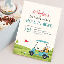 Search for hole in one birthday invitations Sports birthday party