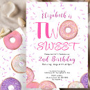 Search for doughnut 2nd birthday invitations Second birthday party