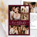Search for photo collage wedding thank you cards Love and thanks