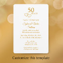 Search for elegant 50th wedding anniversary invitations Simple