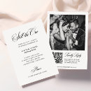 Search for elegant vow renewal invitations Black and white