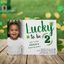Search for leprechaun birthday invitations St patrick's day
