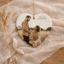 Search for heart shaped photo christmas tree decorations Engagement