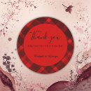 Search for red buffalo check stickers Monogram initials