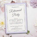 Search for purple retirement party invitations Simple