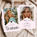 Search for pink graduation invitations Minimalist