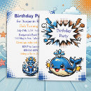 Search for nautical party invitations Whale