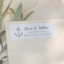 Search for blue mailing return address labels Retro