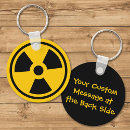 Search for danger sign key rings Radioactive