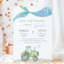 Search for green tractor birthday invitations Start your tractor