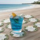 Search for green leaf coasters Palm leaves