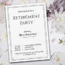 Search for corporate party invitations Black and white